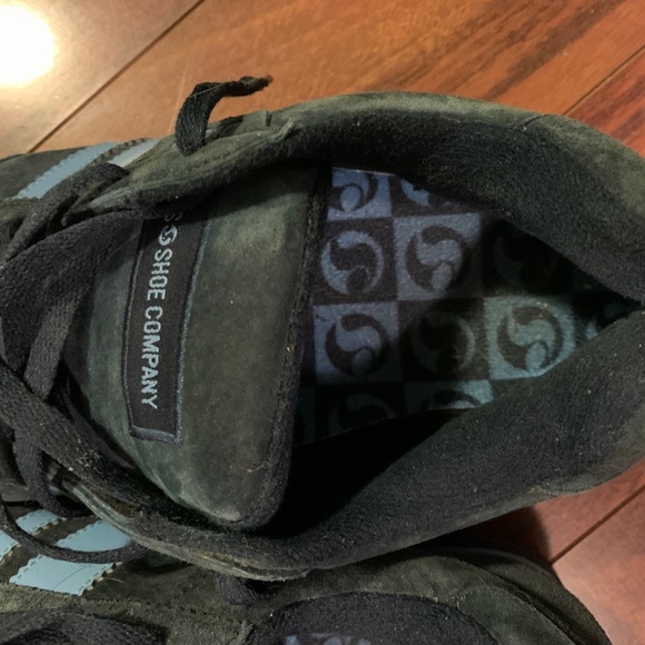 Vintage DVS Milan skate shoes suede dark blue and teal Men's size 8 - Picture 6 of 8